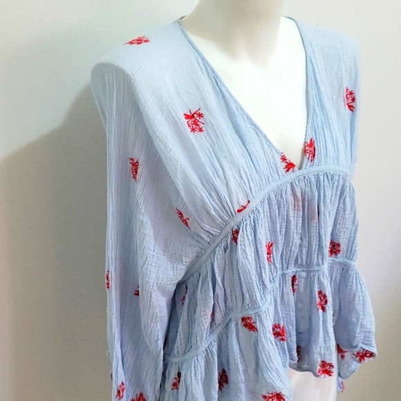 Zara top in a cheesecloth material size S/M - Picture 3 of 8